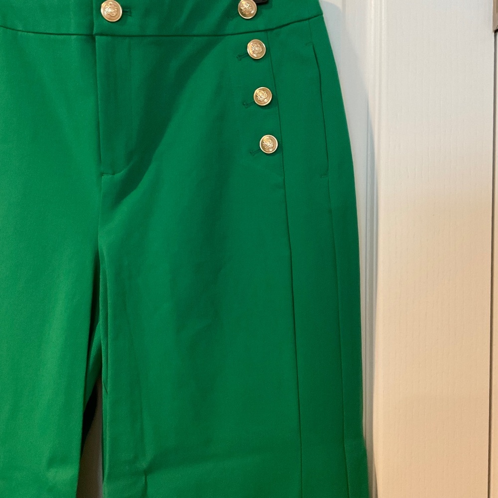 Charter Club; Green; Wide Leg pant Sailor Pant; Size 14 USA